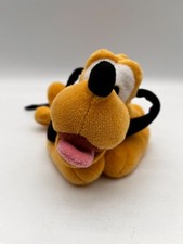 Authentic Original Disney 9  Pluto Plush Stuffed Animal Laying Down