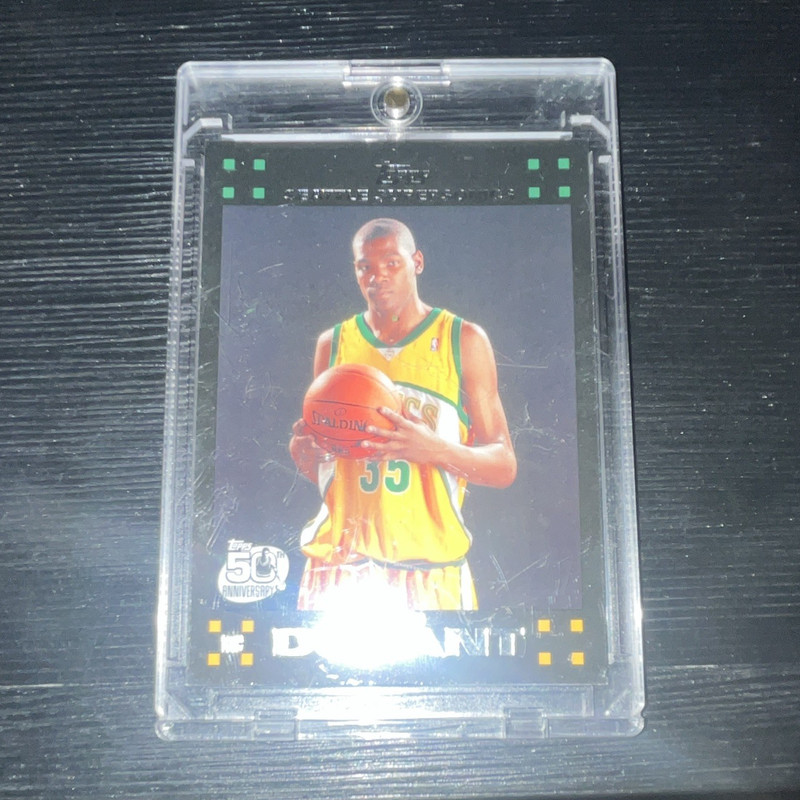 Topps 2007-08 Kevin Durant Rookie Seattle SuperSonics Basketball Card #112