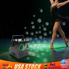 Smoke Fog Bubble Machine RGB LED Light Stage effect DJ Fogger Machine DMX Remote
