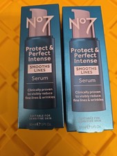 Lot Of 2 No7 Protect Perfect Intense Smooths Lines Serum 1 oz