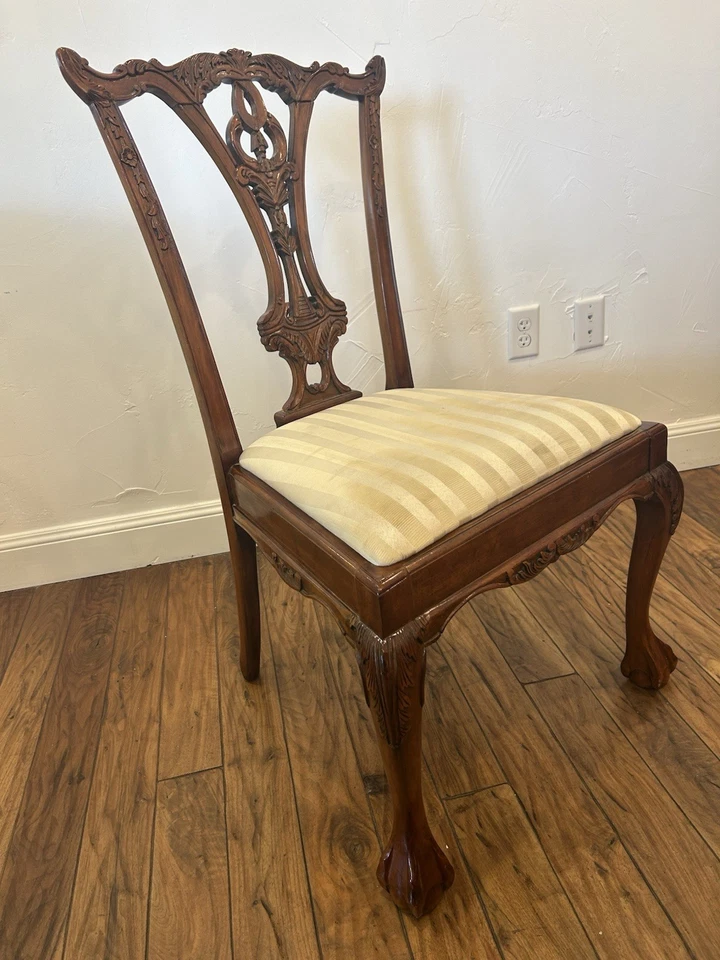 silla chippendale caoba Foto 2 de 4