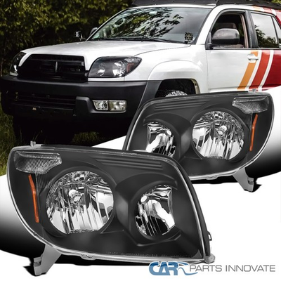 #ad Black Fits 2003 2005 Toyota 4Runner Headlights LeftRight Head Lamps Assembly $99.95