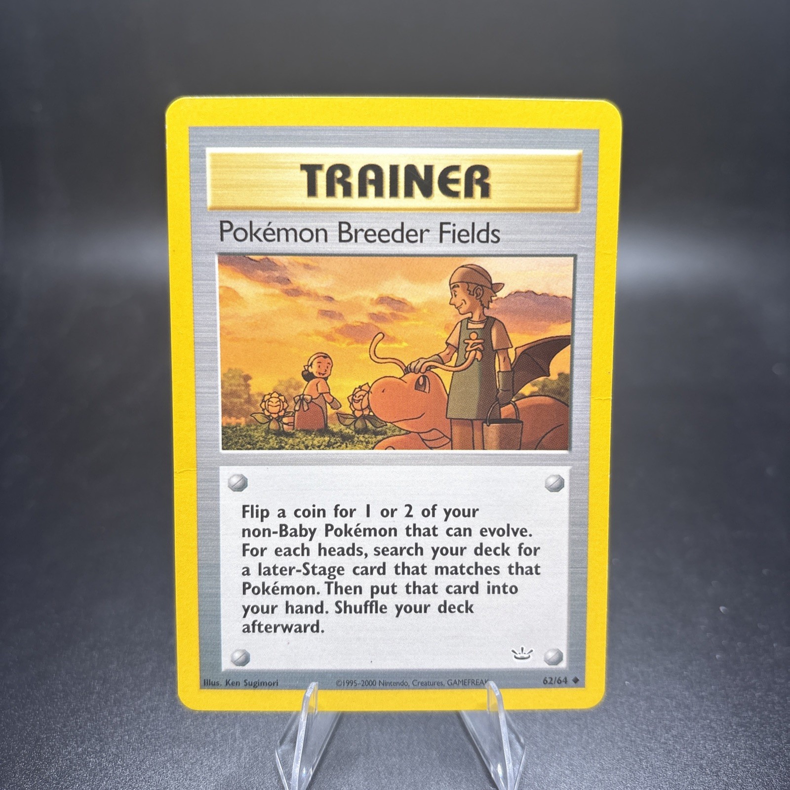 Pokemon Pokemon Breeder Fields  Uncommon Neo Revelation #62/64 DMG -c