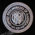 1992 United Steelworkers Sunshine Mint Commem Vtg Bullion-0.999 Silver 1 Oz Coin