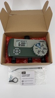 Orbit 56082 3-Outlet Hose Faucet Digital Watering Timer - Open Box