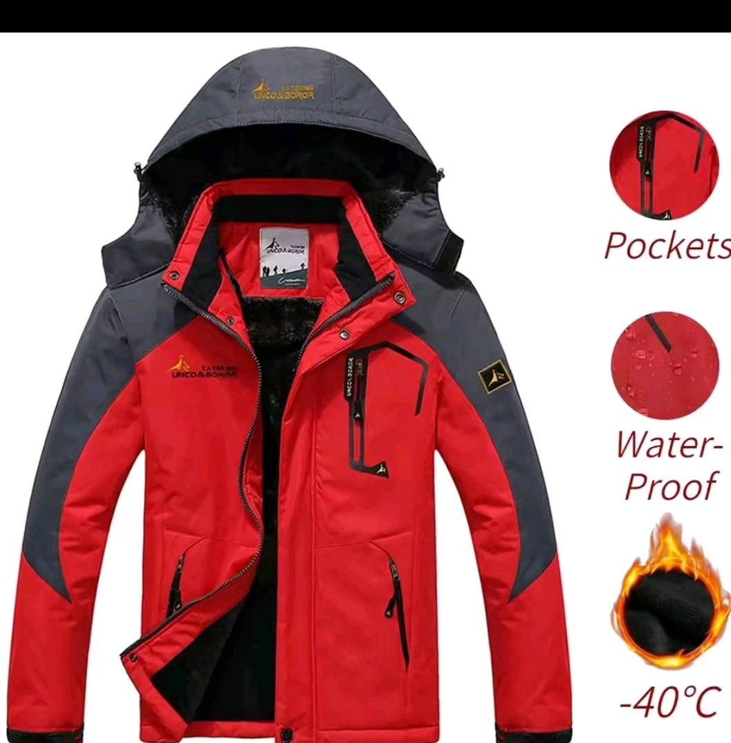Mens Insulated Parka Jacket/WindproofHooded/upto6XL