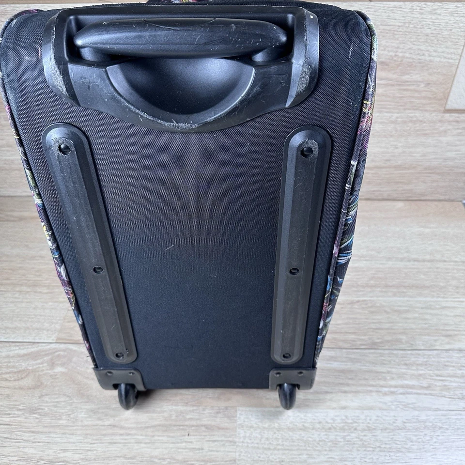 Dakine Carry On Roller Negro Floral Equipaje Bolsa de Lona Rodillo Foto 3 de 4