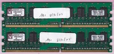 1GB 2x512MB PC2-5300 KINGSTON DDR2-667 KVR667D2N5/512 Samsung Desktop Memory Kit