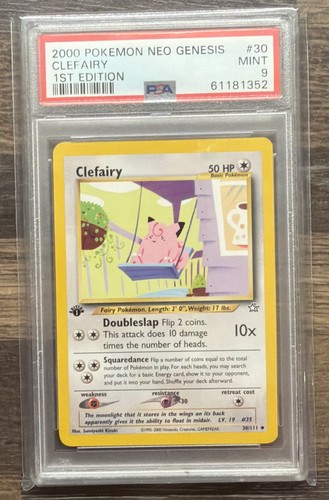 Clefairy (1st Edition) graded PSA 9 for sale on eBay