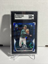 8716901 2023 Bowman Sapphire #BCP-63 Michael Arroyo Chrome Mariners SGC 10