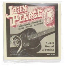 John Pearse JP3050 Pure Nickel Acoustic Guitar Strings, Medium