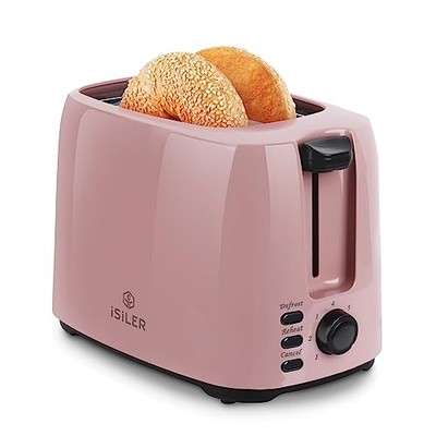 2 Slice Toaster, 1.3 Inches Wide Slot Bagel Toaster with 7 Shade Settings and...
