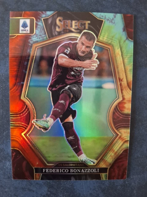 Federico Bonazzoli /25 Panini Select Serie A 2023-24 Salernitana Rainbow Prizm