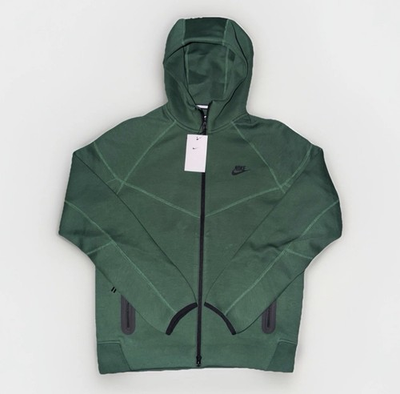 #ad #ad FQ1883 341 Size Medium Nike Tech Men’s Fleece Windrunner Gorge Green Hoodie $79.99