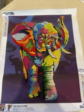 Completed Elephant Diamond Art