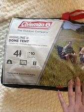 Coleman Highline II Dome Tent 9' x 7' 4 Person - Gray (2000030934) 