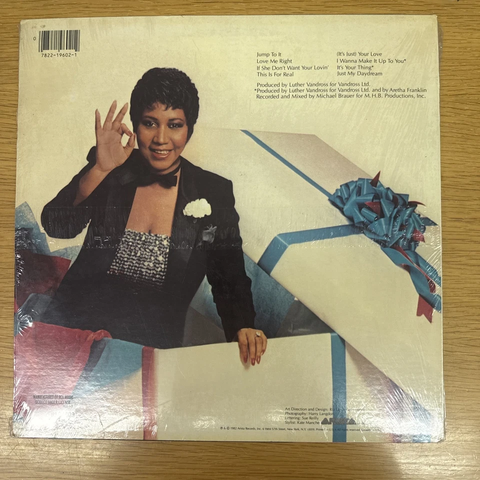 Aretha Franklin Jump To It Record Vinyl LP 1982 Arista Records FACTORY SEALED - Image 2 of 4