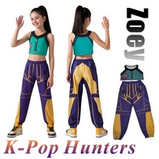 KPop Demon Hunters Rumi Mira Zoey Cosplay Costume Set Girls Kids Halloween Dress