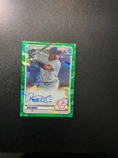 2020 Bowman Chrome Green Atomic Refractor /99 Raimfer Salinas Auto 