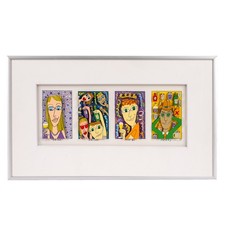 JAMES RIZZI original 3D-Grafik "DRINK, DRINK, AND BE MERRY" - handsigniert