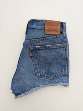 Levi's 501 Women's Dark Blue Denim Shorts Size W25