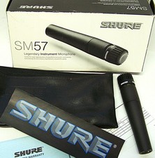 SHURE 57 Dynamic LOz microphone  box - bag - papers