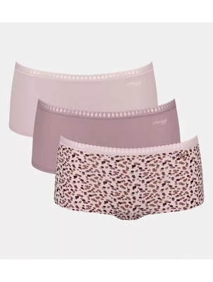 Sloggi Go Crush Organic Shorts Slips 3er Pack Mehrfarbig Animal Print