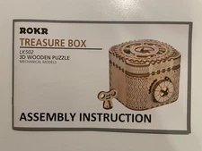 Parts Only: 3-D Treasure Box Mechanical Model Kit No. LK-502 by ROKR in 2019