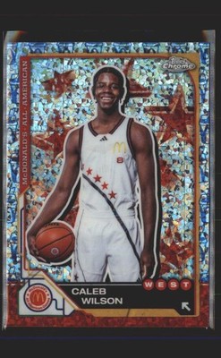 2025 Topps Chrome McDonald's #10 Caleb Wilson McFlurry Refractor - ( 140 )