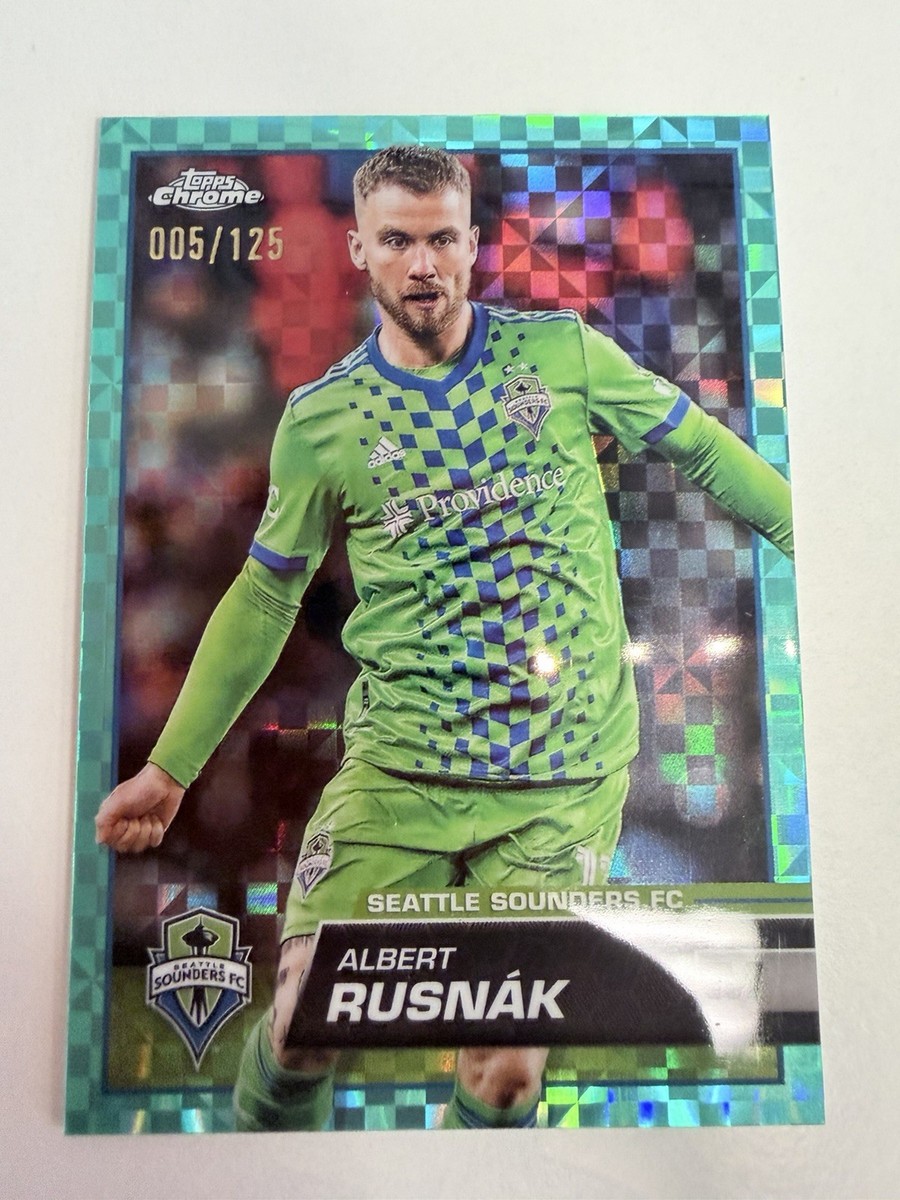 2023 Topps Chrome MLS - Albert Rusnak #72 Aqua X-Fractor /125 for