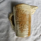 Frankoma 7D Mayan Aztec Prairie Brown Pitcher 8" Tall