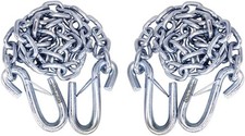 NBJINGYI 5/16" X 48" Trailer Safety Chain with 5/16 X 48 2pcs S Hook 