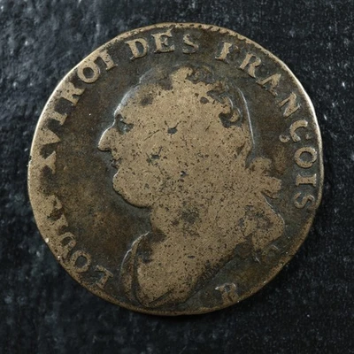 12 deniers 1792R Orléans France KM#600.14 Bronze Constitution - Image 1 of 2