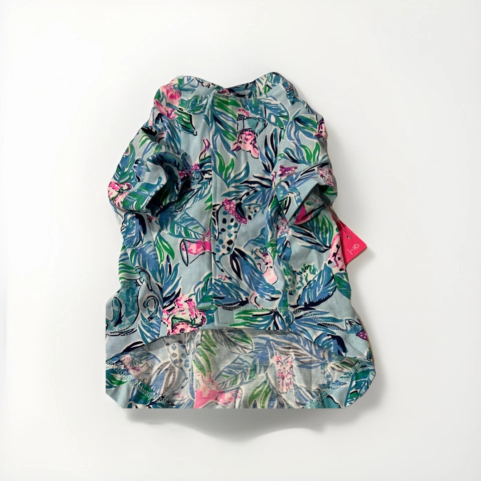Lilly Pulitzer NWT Dog Shirt Size xxs/xs Barking Up The Palm Tree - Image 3 of 3