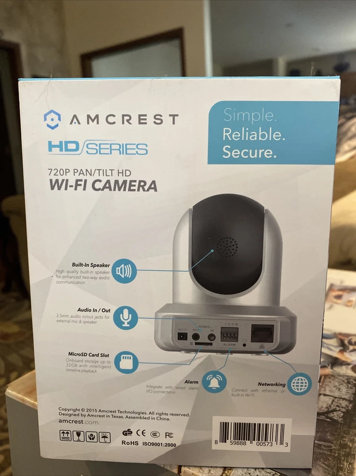Amcrest HD Series 720p Wi-Fi Wireless IP Security Surveillance Camera System... - Image 3 of 4