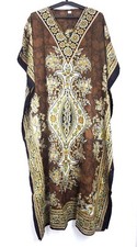 Kaftan Maxi Dress Long Size Loose Casual Boho Womens Caftan Kimono Sleeves