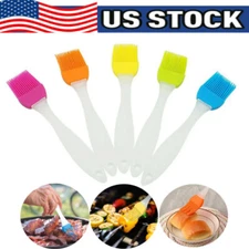 2-6 PCS New Oil Brush Silicone Baking Pastry Cream For BBQ Basting Kitchen Party