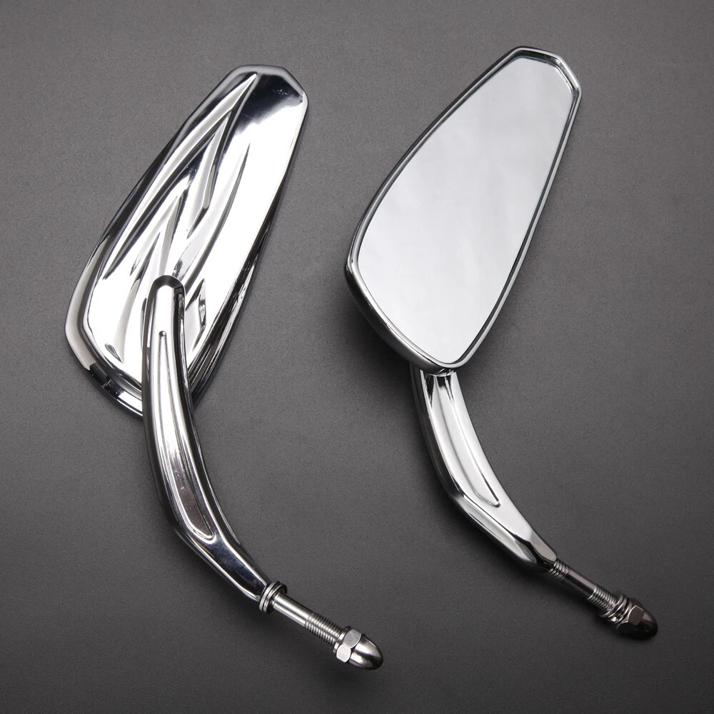 Chrome Motorcycle Side Mirrors For Harley Davidson Electra Glide Ultra Classic A