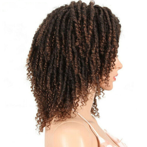 Parrucche Dreadlock Intreccia Uncinetto Torsione Marroni per Donna Nera con 20pz Perline - Foto 5 di 7