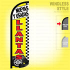 Nuevas Y Usadas Llantas Windless Swooper Flag 3x11.5 ft Feather Banner Sign yz
