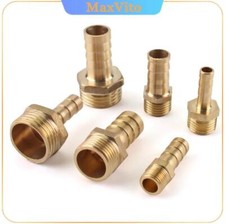 Brass Pipe Fitting BSP Male Connector 4mm 6mm 8mm 10mm Hose Barb Tail Connector