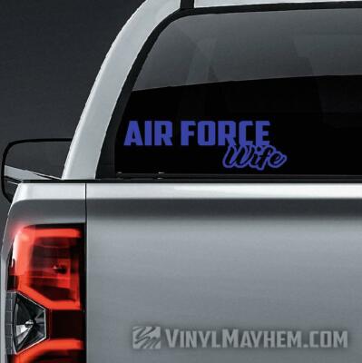 Air Force Wife vinyl sticker car truck window computer decal 