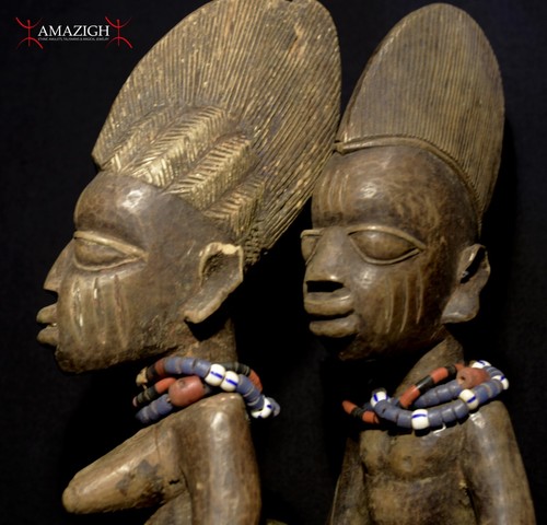 Pareja de gemelos yorubas antiguos - Ibeji - Nigeria - Imagen 4 de 10