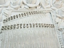 Double Row Austrian Crystal AAA Rhinestone Side hair comb pair, Wedding combs