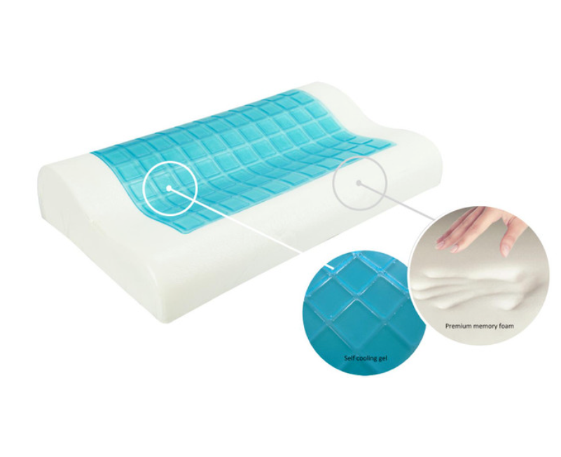 Memory Foam Gel Pillow Orthopedic Cooling Pillow Neck Back Rest Support  Pillow