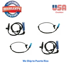 Set of 4 ABS Wheel Speed Sensor Front-Rear  left & Right Fits: BMW X5 2000-2003 