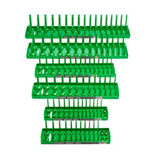 Hansen 6pc Socket Organizer Tray Rack Holder Metric Sae 14 38 12 Green Hansen 6pc Socket Organizer Tray Rack Holder Metric Sae 14 38 12 Green