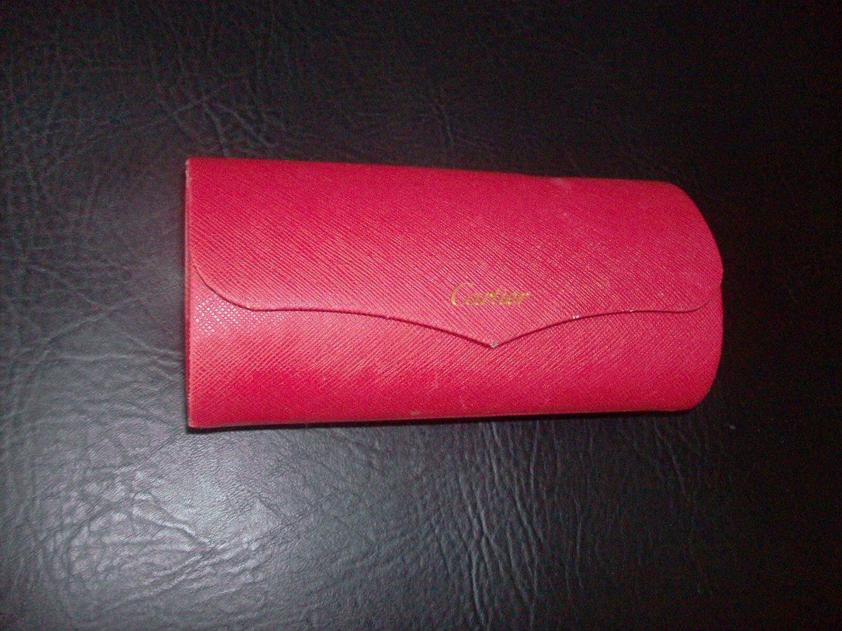 Cartier サングラス 正規品 スクエア ゴールド×ブラウン 美品 ケース付 Cartier ブラウン スクエアサングラス 小物