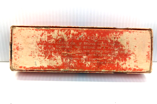 Vintage CARBORUNDUM Sharpening Stone SL 1600 Combination 110 SIC Niagra Falls NY - Picture 3 of 9