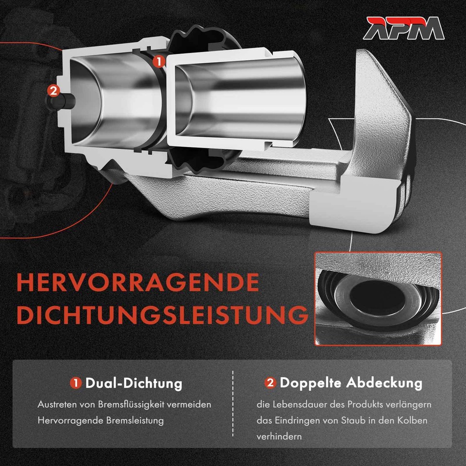 2X Brake Caliper Front L + R 46 Mm For Nissan Pathfinder 2 R50 Pick-Up ...